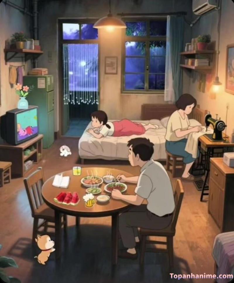 ảnh gia đình anime 11