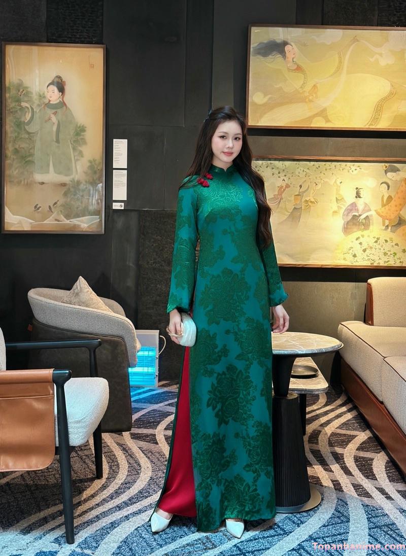 ảnh gái mặc áo dài 32
