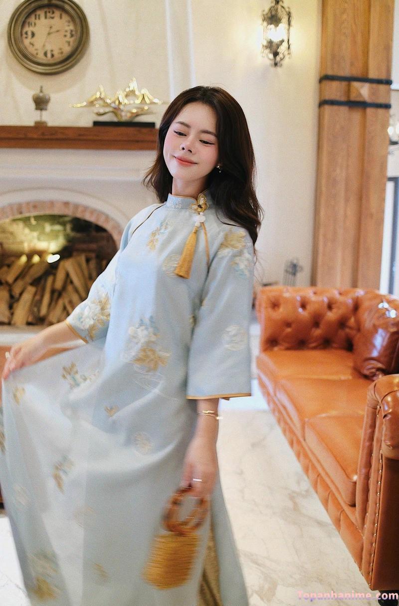 ảnh gái mặc áo dài 41