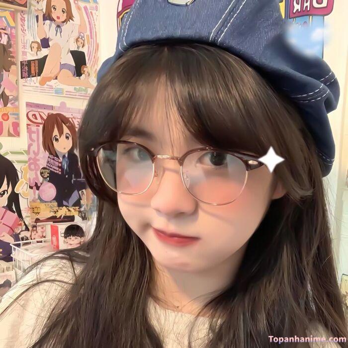 ảnh gái xinh tóc dài đeo kính che mặt 13