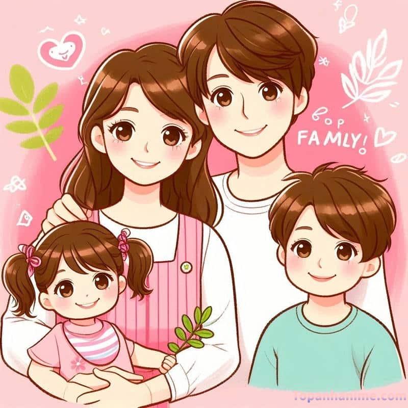 ảnh gia đình chibi 20
