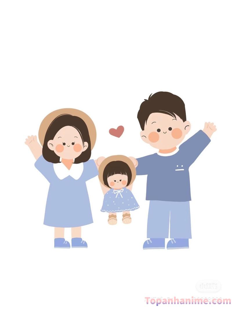 ảnh gia đình chibi 24