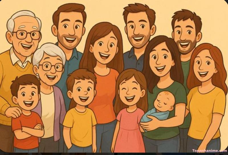 ảnh gia đình anime 24