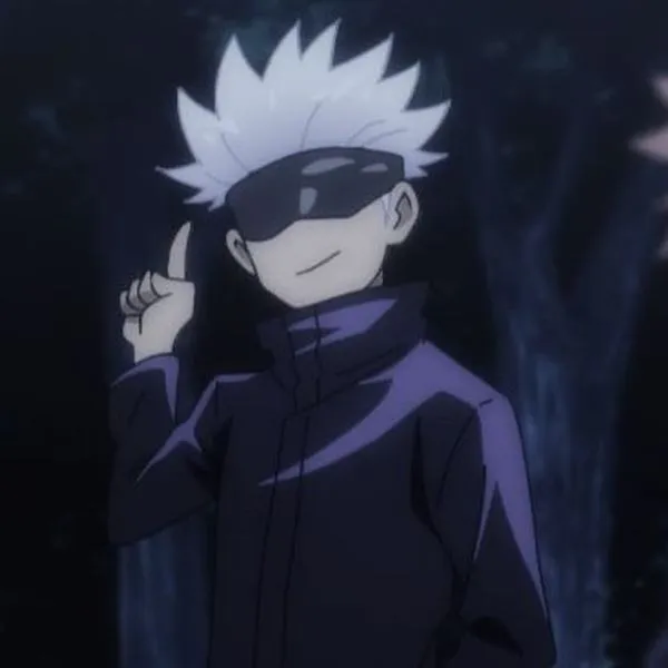 Hình Ảnh Gojo Manga Trắng Đen 80