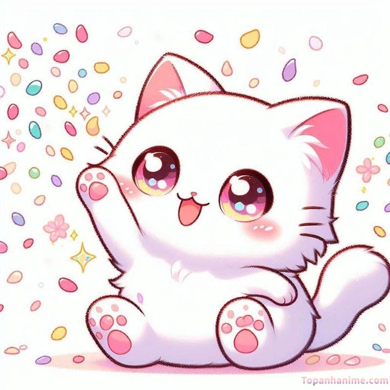 ảnh mèo chibi 10