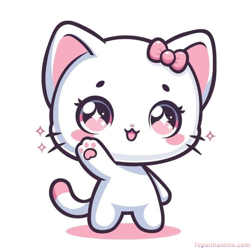 ảnh mèo chibi 24