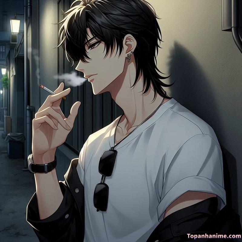 ảnh anime hút thuốc 23