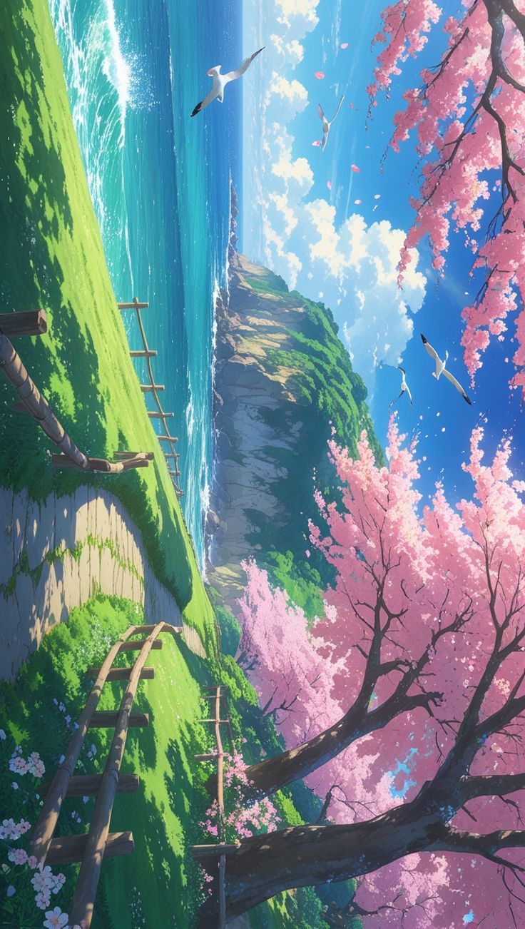 ảnh phong cảnh anime đẹp chill 3