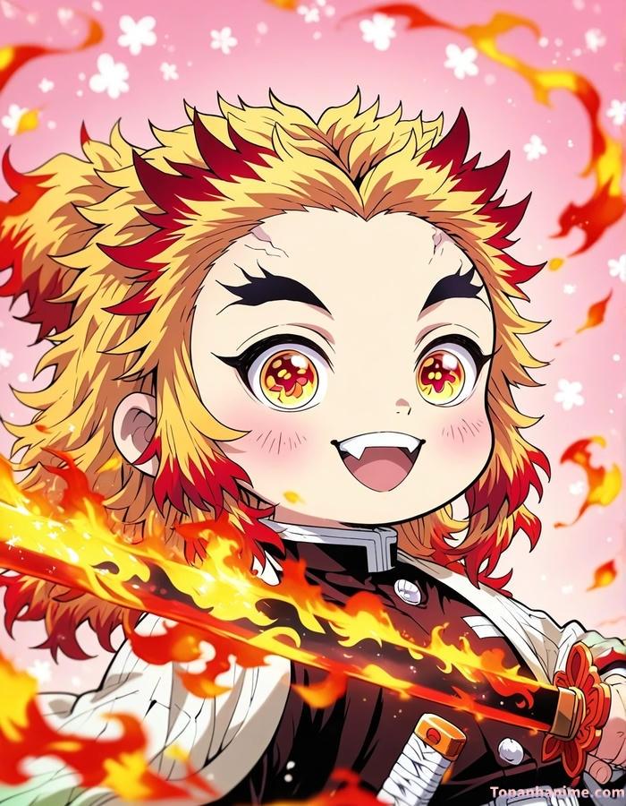 Mẫu ảnh Rengoku Kyojuro 3