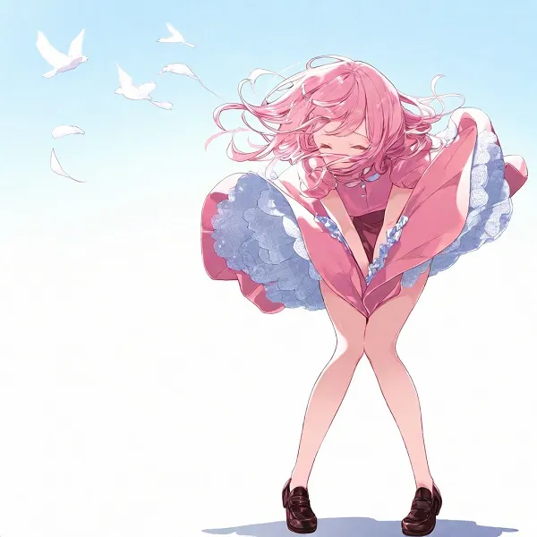 Ảnh tốc váy anime 12