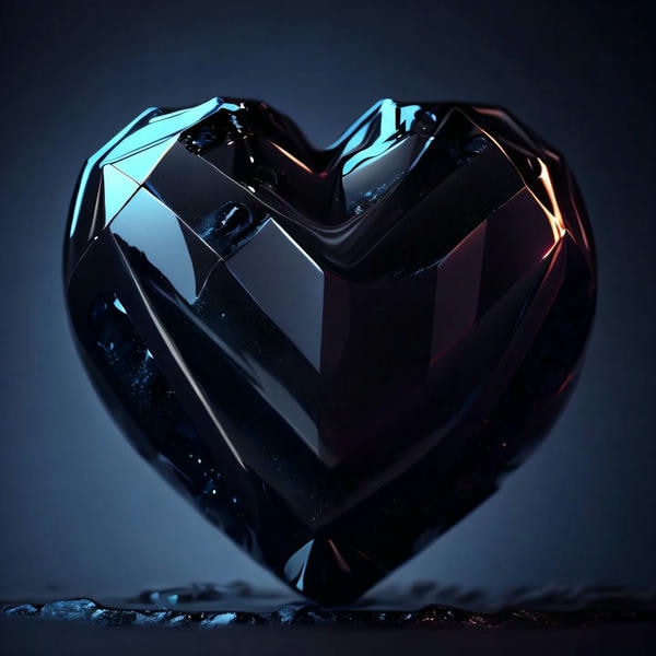 ảnh trái tim đen đẹp 20