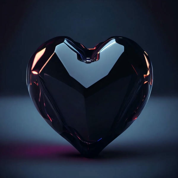 ảnh trái tim đen đẹp 21