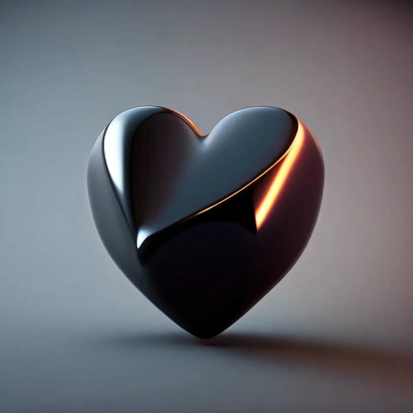 ảnh trái tim đen đẹp 35