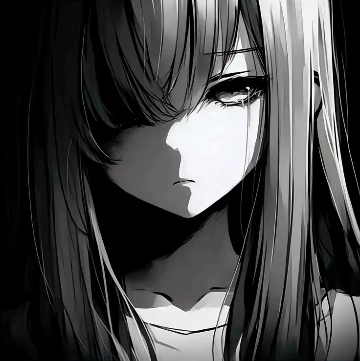 Avatar Đen Trắng Buồn 8