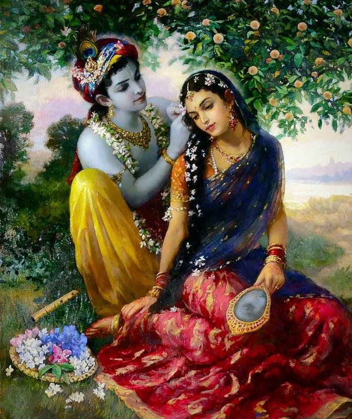 Beautiful radha krishna aesthetic 22