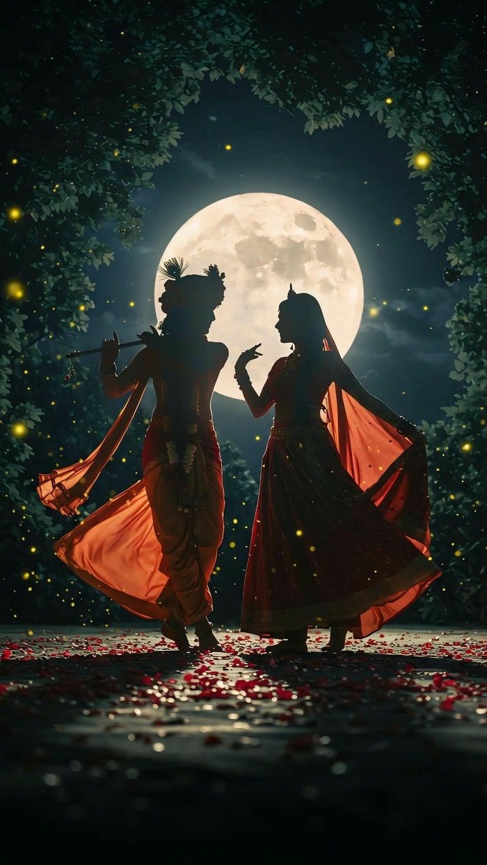 Beautiful radha krishna aesthetic 8
