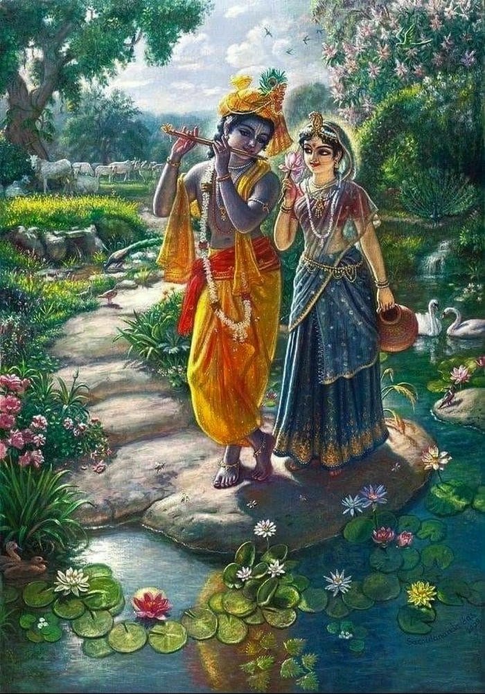 Beautiful radha krishna aesthetic 25