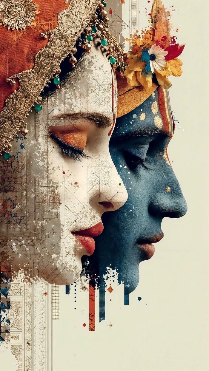 Beautiful radha krishna aesthetic 26