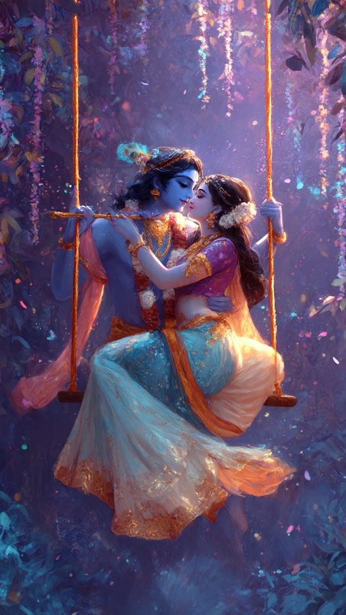 Beautiful radha krishna aesthetic 27