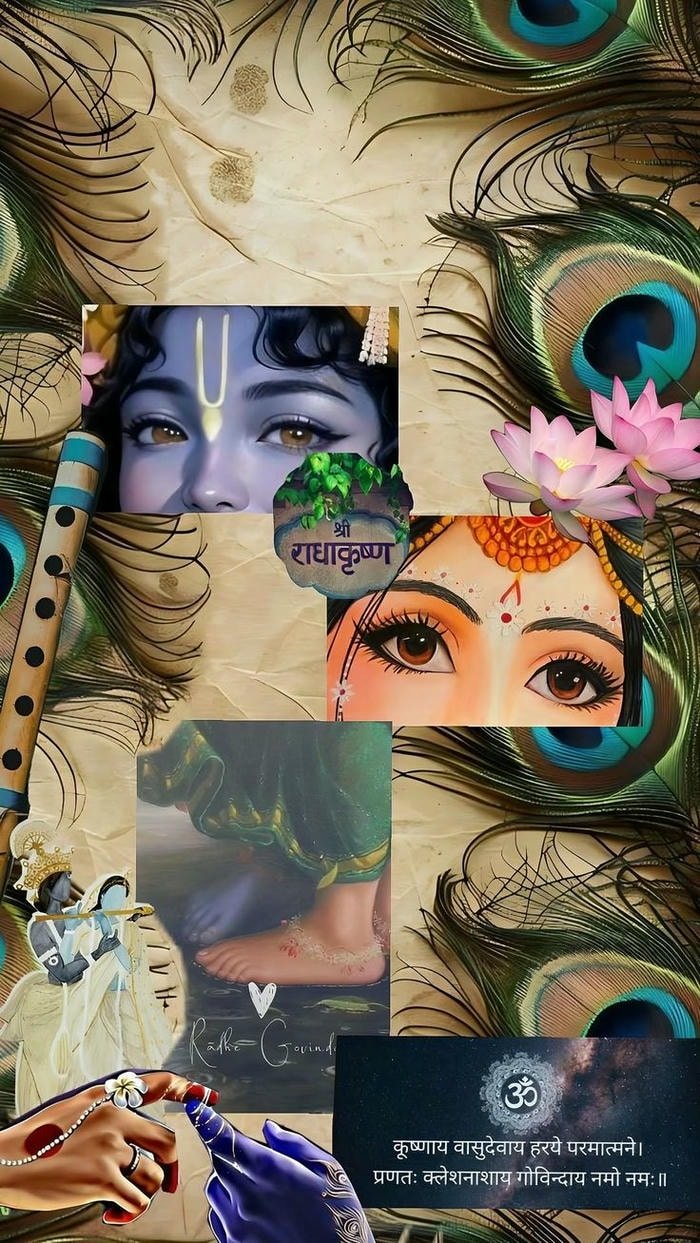 Beautiful radha krishna aesthetic 34