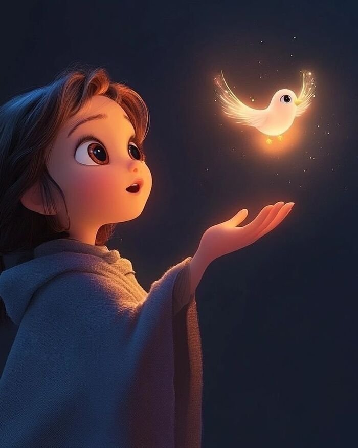 Cute Cartoon Girl Photos for WhatsApp DP 8