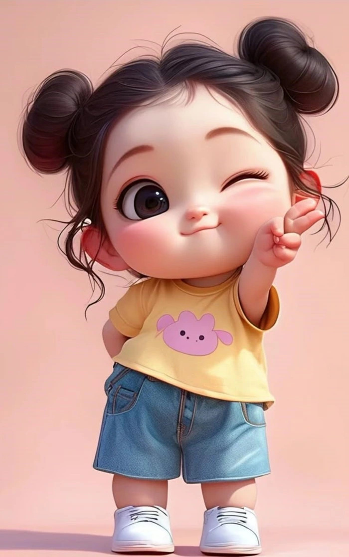 Cute Cartoon Girl Photos for WhatsApp DP 42