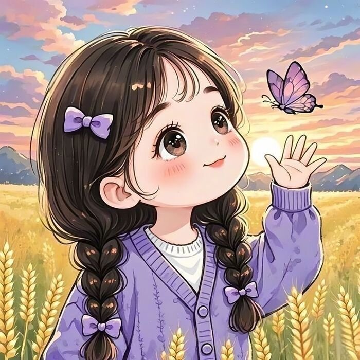 Cute cartoon girl images for whatsapp dp 47