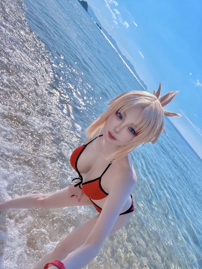 ảnh gái xinh cosplay mặc bikini 28