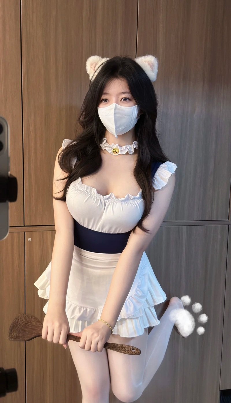 ảnh gái xinh mặc đồ hầu gái 26