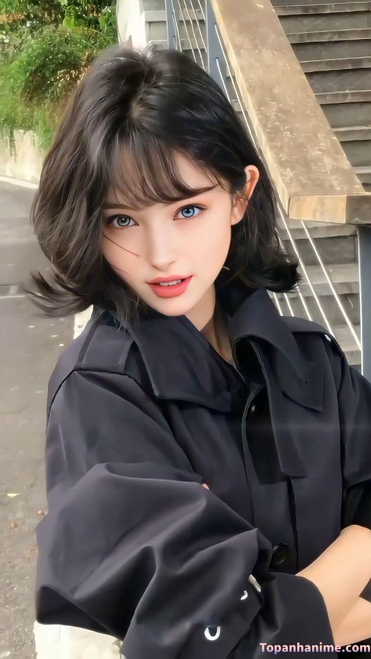 Ảnh gái xinh tóc ngang vai 2k3 29