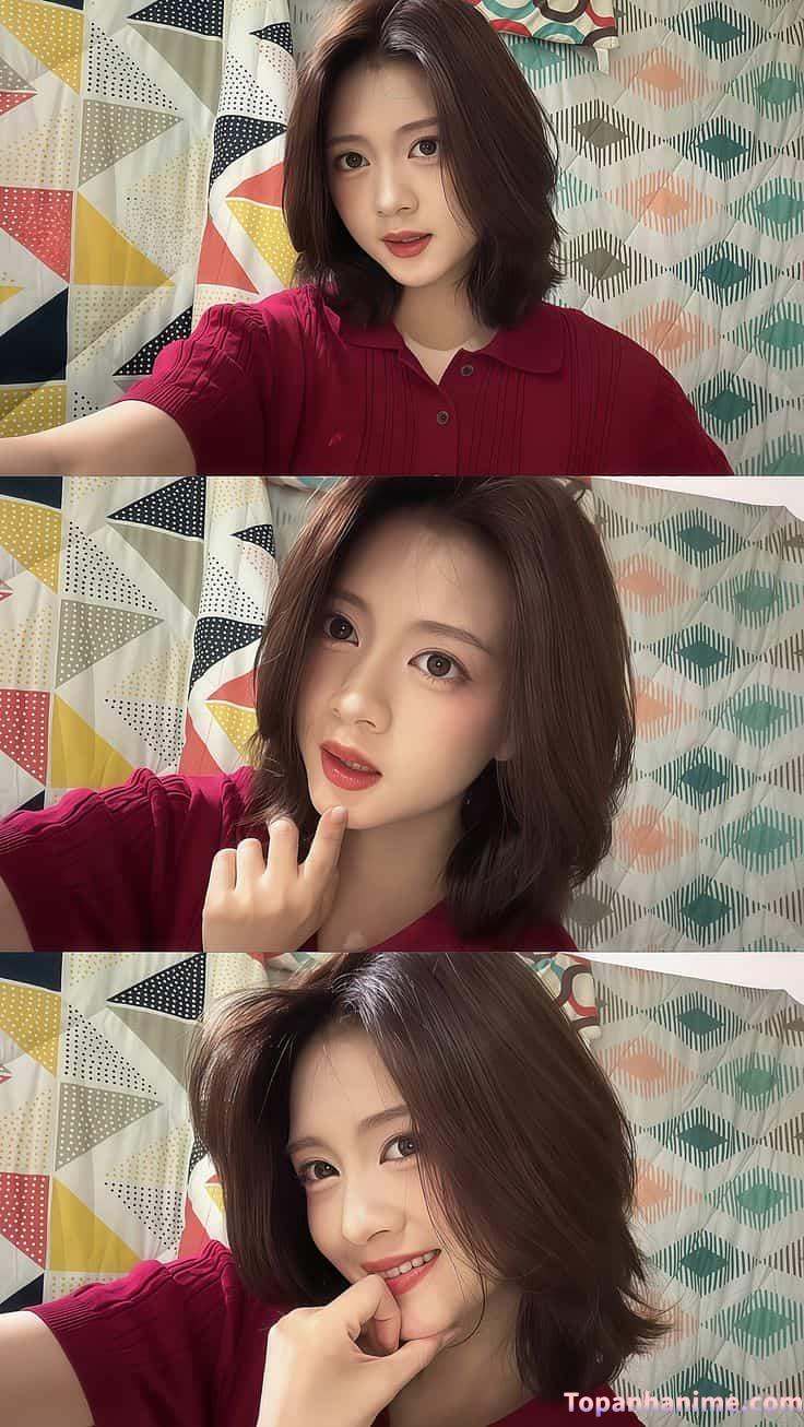 Ảnh gái xinh tóc ngang vai 2k3 4