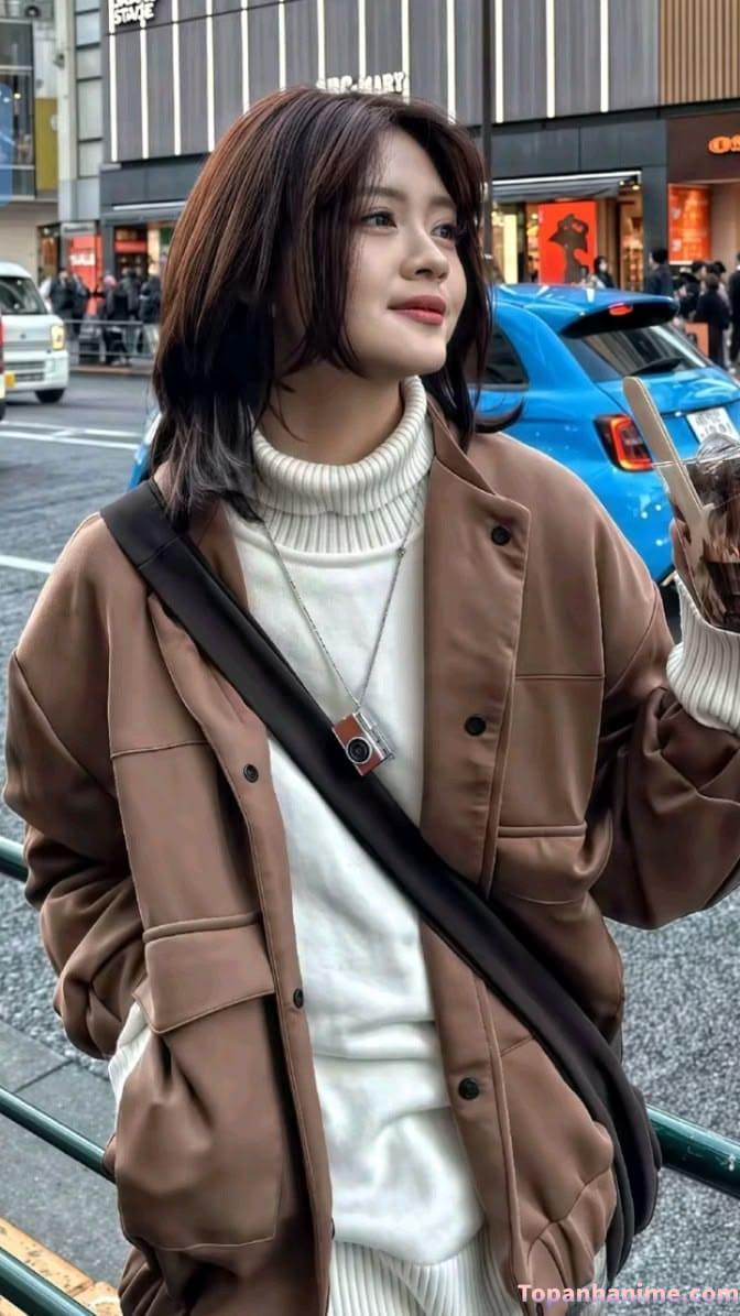 Ảnh gái xinh tóc ngang vai 2k3 6