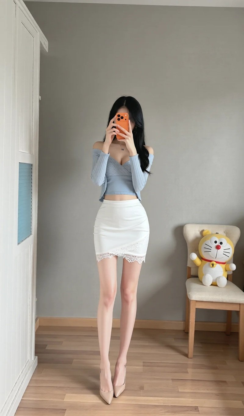 gái xinh trung quốc mặc váy ngắn 17