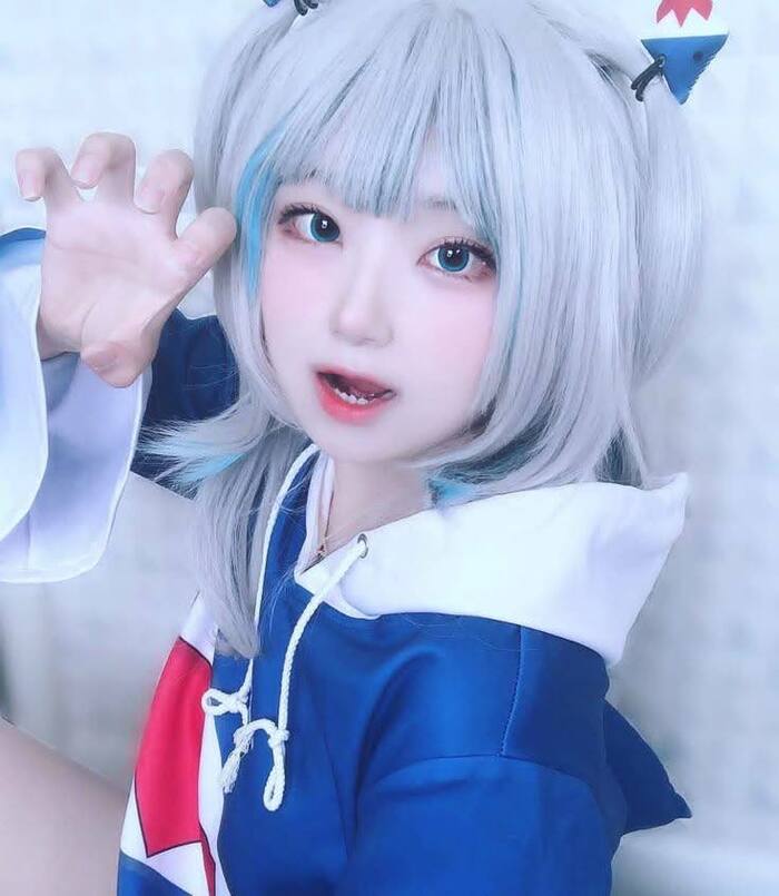 Ảnh Yaoyaoqwq Gawr Gura cosplay 22