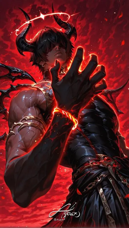 Hình Ảnh Ác Quỷ Nam Anime Ngầu 17