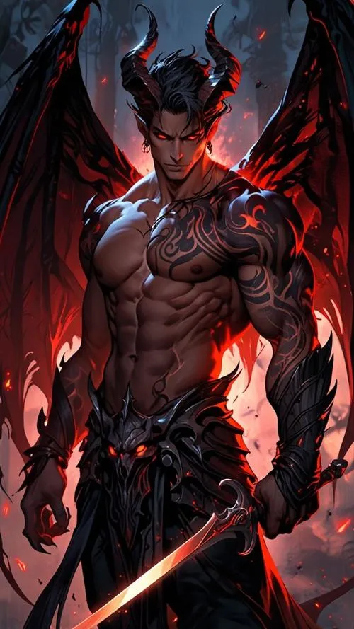 Hình Ảnh Ác Quỷ Nam Anime Ngầu 21