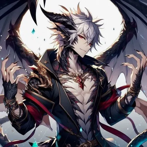 Hình Ảnh Ác Quỷ Nam Anime Ngầu 36