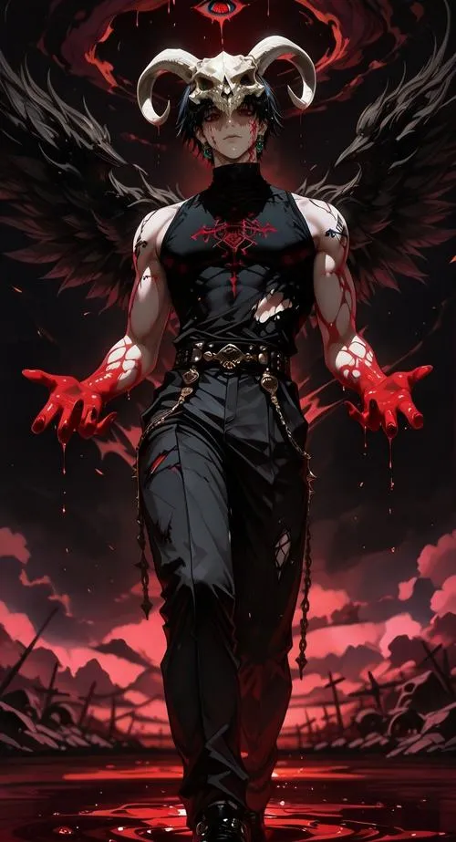 Hình Ảnh Ác Quỷ Nam Anime Ngầu 37