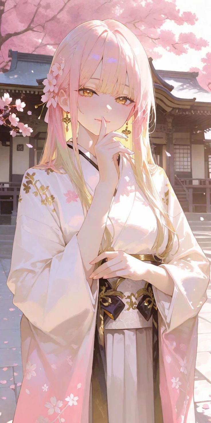 Hình Ảnh Anime Gái Mặc Kimono 2