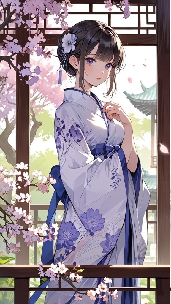 Hình Ảnh Anime Gái Mặc Kimono 5