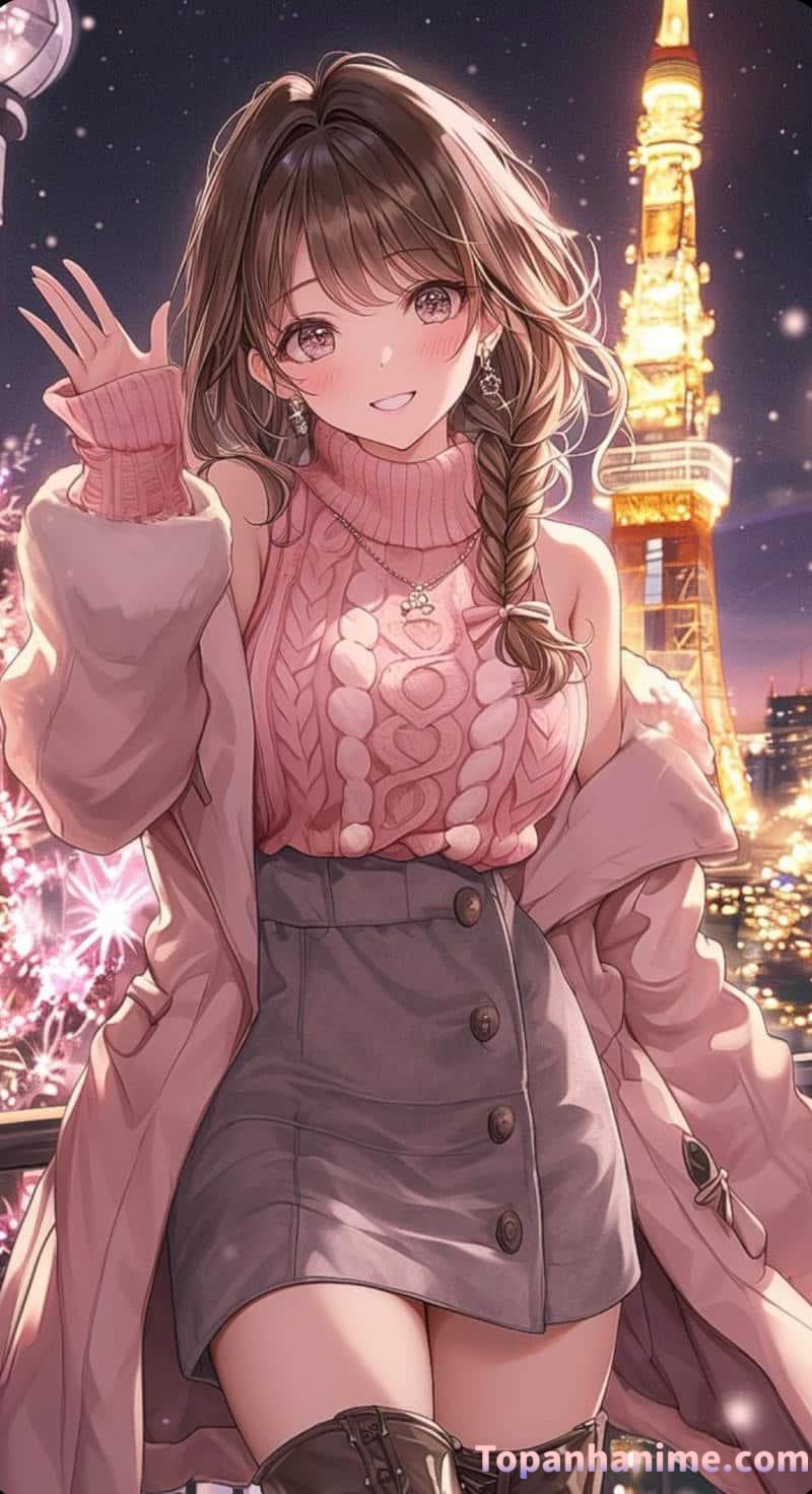 ảnh gái anime mặc váy ngắn 20