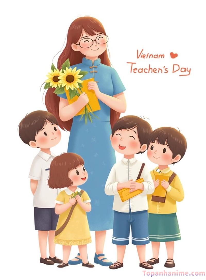 Hình ảnh cô giáo chibi 15