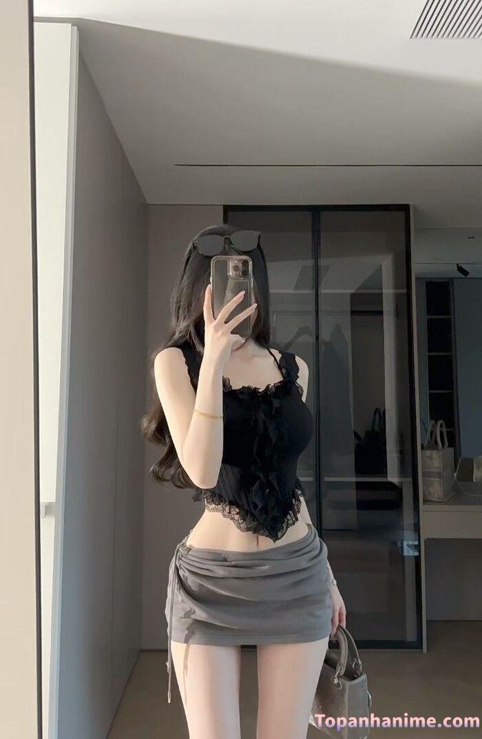 Ảnh gái xinh che mặt bằng điện thoại 66