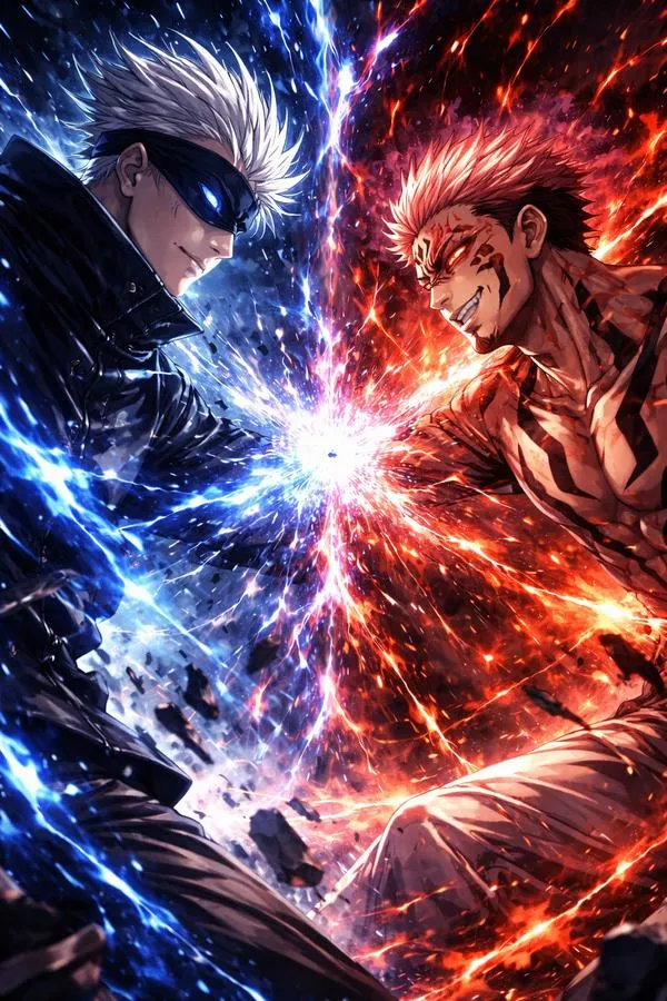 Hình Ảnh Gojo vs Sukuna ngầu 4