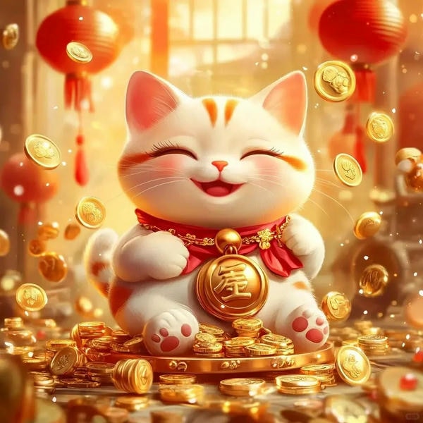 hình ảnh mèo thần tài 15