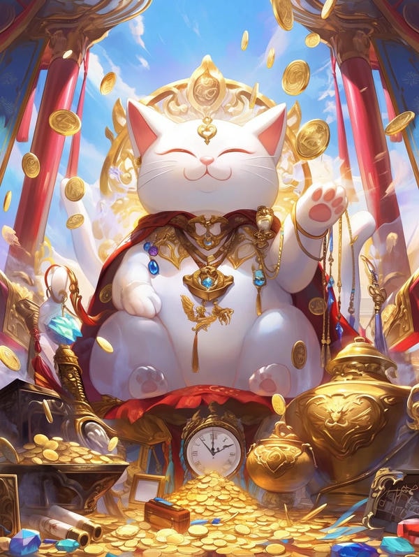 hình ảnh mèo thần tài 21