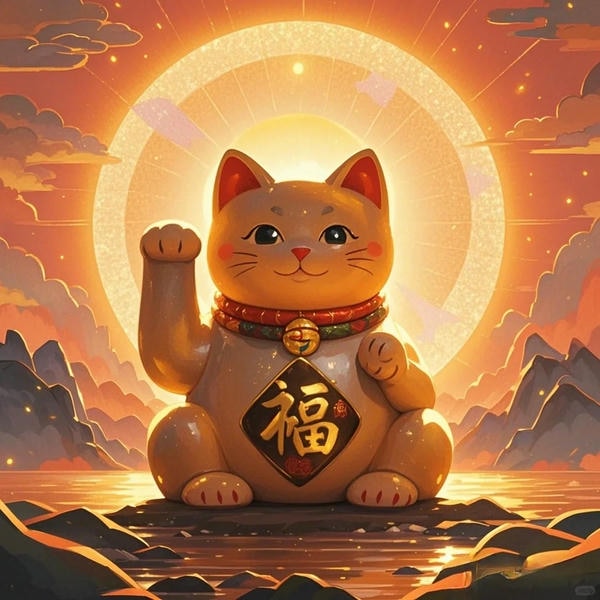 hình ảnh mèo thần tài 26