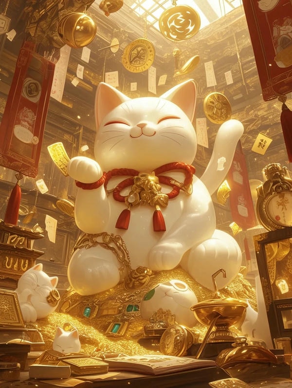 hình ảnh mèo thần tài 36