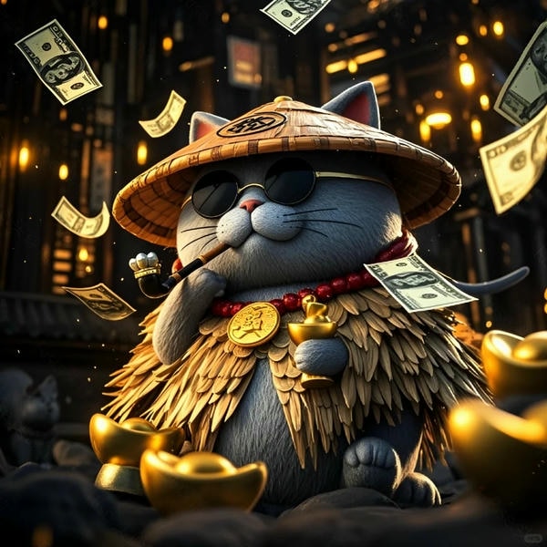 hình ảnh mèo thần tài 5