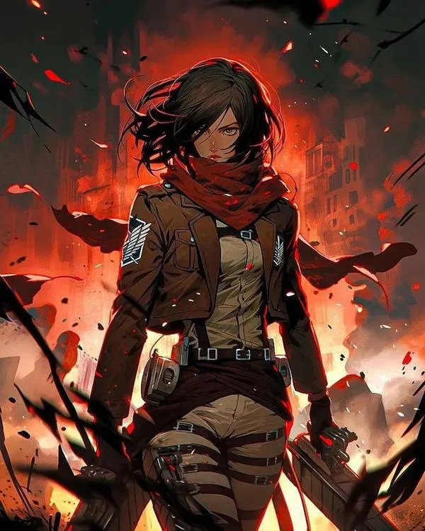 Hình Ảnh Mikasa Ackerman 38